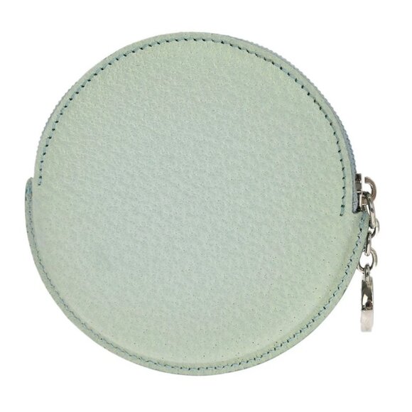 Bvlgari Light Blue Leather Coin Case Wallet LIMEET 166421 - Picture 2 of 7